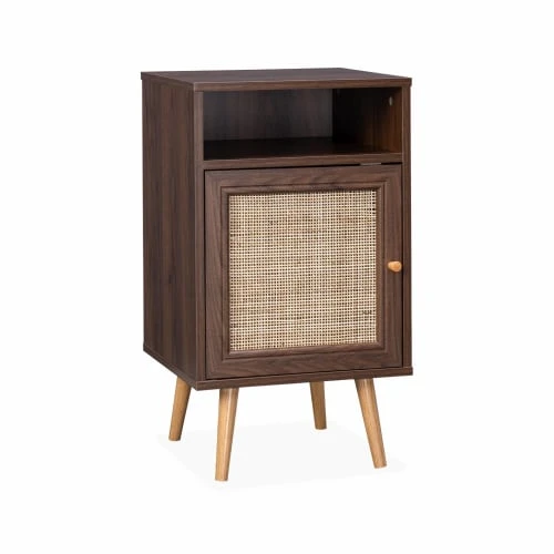 Alice's Garden 2 Tables De Chevet Cannage Couleur Bois Foncé 5 Alice's Garden 2 Tables De Chevet Cannage Couleur Bois Foncé – Image 3