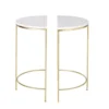 Maisons Du Monde 2 Tables De Chevet En Métal Doré Et Marbre Blanc 2 Maisons Du Monde 2 Tables De Chevet En Métal Doré Et Marbre Blanc -Tables De Chevet Soldes 2 tables de chevet en metal dore et marbre blanc 1000 16 37 199953 1