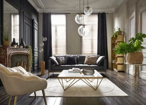 Maisons Du Monde 2 Tables De Chevet En Métal Doré Et Marbre Blanc 6 Maisons Du Monde 2 Tables De Chevet En Métal Doré Et Marbre Blanc – Image 4