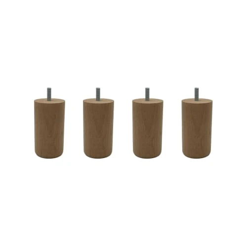 Someo Accessoires Literie 4 Pieds Cylindriques Bois Naturel 10 Cm 3 Someo Accessoires Literie 4 Pieds Cylindriques Bois Naturel 10 Cm -Tables De Chevet Soldes 4 pieds cylindriques bois naturel 10 cm