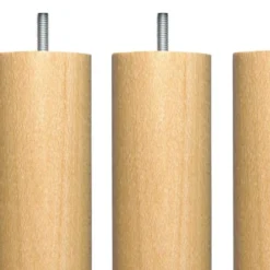 Someo Accessoires Literie 4 Pieds Cylindriques Bois Naturel 25 Cm 6 Someo Accessoires Literie 4 Pieds Cylindriques Bois Naturel 25 Cm -Tables De Chevet Soldes 4 pieds cylindriques bois naturel 25 cm 1