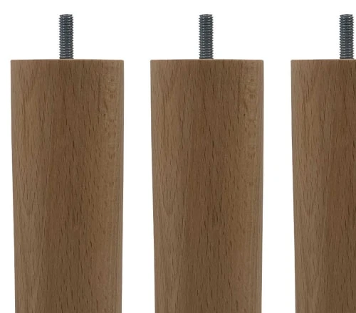 Someo Accessoires Literie 4 Pieds Cylindriques Bois Naturel 30 Cm 5 Someo Accessoires Literie 4 Pieds Cylindriques Bois Naturel 30 Cm – Image 3