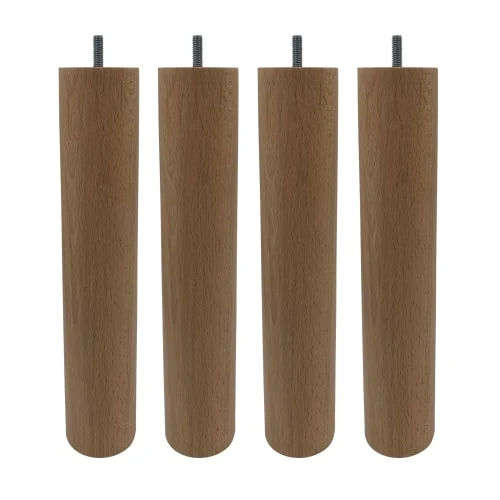 Someo Accessoires Literie 4 Pieds Cylindriques Bois Naturel 30 Cm 2 Someo Accessoires Literie 4 Pieds Cylindriques Bois Naturel 30 Cm -Tables De Chevet Soldes 4 pieds cylindriques bois naturel 30 cm