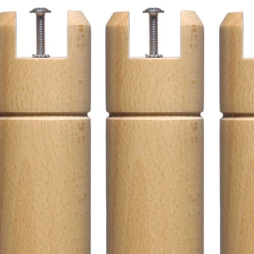 Someo Accessoires Literie 4 Pieds Cylindriques Pour Cadre à Lattes Bois Naturel 25 Cm 4 Someo Accessoires Literie 4 Pieds Cylindriques Pour Cadre à Lattes Bois Naturel 25 Cm – Image 2