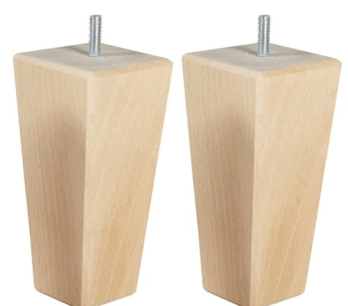 Someo Accessoires Literie 4 Pieds Fuseau Tronqué Bois Naturel 15 Cm 5 Someo Accessoires Literie 4 Pieds Fuseau Tronqué Bois Naturel 15 Cm – Image 3