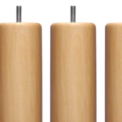 Someo Accessoires Literie 6 Pieds Cylindriques Bois Naturel 15 Cm 6 Someo Accessoires Literie 6 Pieds Cylindriques Bois Naturel 15 Cm -Tables De Chevet Soldes 6 pieds cylindriques bois naturel 15 cm 2