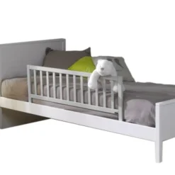 ID Kids Accessoires Literie Barrière De Lit Enfant Bois Massif Gris Clair -Tables De Chevet Soldes barriere de lit enfant bois massif gris clair 3