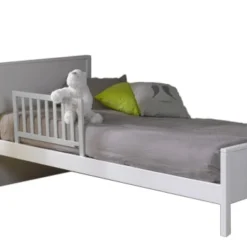 ID Kids Accessoires Literie Barrière De Lit Enfant Bois Massif Gris Clair -Tables De Chevet Soldes barriere de lit enfant bois massif gris clair 7