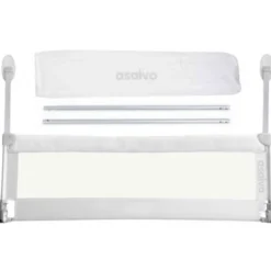 Asalvo Accessoires Literie Barrière De Lit Universelle Gris 150cm -Tables De Chevet Soldes barriere de lit universelle gris 150cm 2