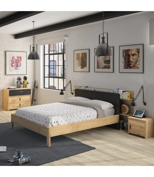 Calicosy Tables De Chevet Good Is Beautiful Chevet 1 Porte Effet Chêne H36cm 4 Calicosy Tables De Chevet Good Is Beautiful Chevet 1 Porte Effet Chêne H36cm – Image 2