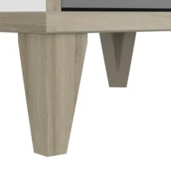 Calicosy Tables De Chevet Chevet 1 Tiroir 1 Niche L36,8 Cm - Blanc Et Gris -Tables De Chevet Soldes chevet 1 tiroir 1 niche l36 8 cm blanc et gris 5