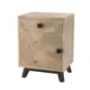 MACABANE Tables De Chevet Chevet 1 Tiroir 1 Porte Beige Pieds En Sapin Noir 2 MACABANE Tables De Chevet Chevet 1 Tiroir 1 Porte Beige Pieds En Sapin Noir -Tables De Chevet Soldes chevet 1 tiroir 1 porte beige pieds en sapin noir