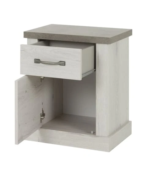Calicosy Tables De Chevet Good Is Beautiful Chevet 1 Tiroir 1 Porte H61cm - Décor Chêne Blanchi 5 Calicosy Tables De Chevet Good Is Beautiful Chevet 1 Tiroir 1 Porte H61cm - Décor Chêne Blanchi – Image 3