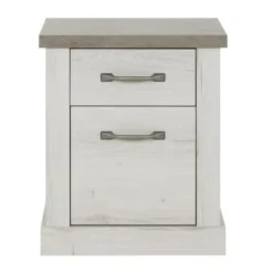 Calicosy Tables De Chevet Good Is Beautiful Chevet 1 Tiroir 1 Porte H61cm - Décor Chêne Blanchi