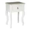 The Home Deco Factory Tables De Chevet Chevet 1 Tiroir Blanc -Tables De Chevet Soldes chevet 1 tiroir blanc