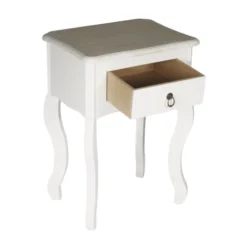 The Home Deco Factory Tables De Chevet Chevet 1 Tiroir Blanc -Tables De Chevet Soldes chevet 1 tiroir blanc 2