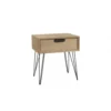 MACABANE Tables De Chevet Chevet 1 Tiroir En Bois Naturel Pieds épingles En Métal Noir 2 MACABANE Tables De Chevet Chevet 1 Tiroir En Bois Naturel Pieds épingles En Métal Noir -Tables De Chevet Soldes chevet 1 tiroir en bois naturel pieds epingles en metal noir