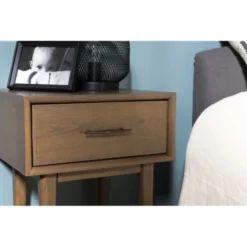 MACABANE Tables De Chevet Chevet 1 Tiroir En Mindi -Tables De Chevet Soldes chevet 1 tiroir en mindi 2