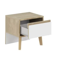 Calicosy Tables De Chevet Chevet 1 Tiroir H41cm - Blanc 11 Calicosy Tables De Chevet Chevet 1 Tiroir H41cm - Blanc -Tables De Chevet Soldes chevet 1 tiroir h41cm blanc 3