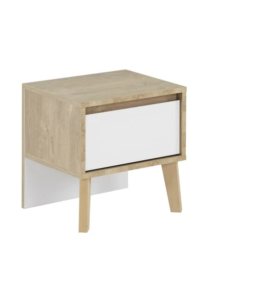 Calicosy Tables De Chevet Chevet 1 Tiroir H41cm - Blanc 7 Calicosy Tables De Chevet Chevet 1 Tiroir H41cm - Blanc – Image 5