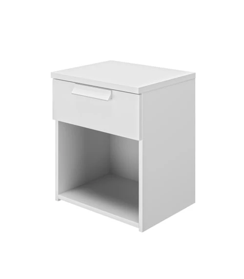 Calicosy Tables De Chevet Chevet 1 Tiroir H50cm - Blanc 6 Calicosy Tables De Chevet Chevet 1 Tiroir H50cm - Blanc – Image 4