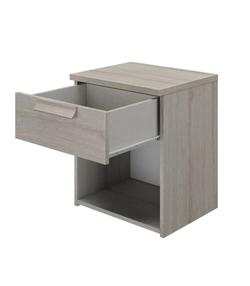 Calicosy Tables De Chevet Chevet 1 Tiroir H50cm - Gris 4 Calicosy Tables De Chevet Chevet 1 Tiroir H50cm - Gris – Image 2