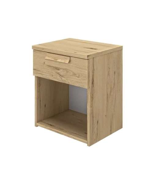 Calicosy Tables De Chevet Chevet 1 Tiroir H50cm - Marron Clair 4 Calicosy Tables De Chevet Chevet 1 Tiroir H50cm - Marron Clair – Image 2