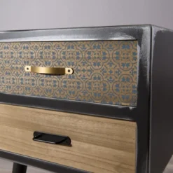 MACABANE Tables De Chevet Chevet 2 Tiroirs -Tables De Chevet Soldes chevet 2 tiroirs 4