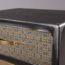 MACABANE Tables De Chevet Chevet 2 Tiroirs -Tables De Chevet Soldes chevet 2 tiroirs 5