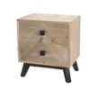 MACABANE Tables De Chevet Chevet 2 Tiroirs Beige Pieds En Sapin Noir 2 MACABANE Tables De Chevet Chevet 2 Tiroirs Beige Pieds En Sapin Noir -Tables De Chevet Soldes chevet 2 tiroirs beige pieds en sapin noir