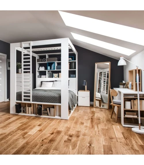 Calicosy Tables De Chevet Good Is Beautiful Chevet 2 Tiroirs Blanc Et Plateau Décor Chêne 7 Calicosy Tables De Chevet Good Is Beautiful Chevet 2 Tiroirs Blanc Et Plateau Décor Chêne – Image 5