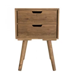 MACABANE Tables De Chevet Chevet 2 Tiroirs En Sapin -Tables De Chevet Soldes chevet 2 tiroirs en sapin 4