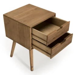 MACABANE Tables De Chevet Chevet 2 Tiroirs En Sapin -Tables De Chevet Soldes chevet 2 tiroirs en sapin 5