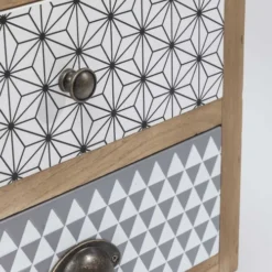 Kare Design Tables De Chevet Chevet 2 Tiroirs Motifs Géométriques -Tables De Chevet Soldes chevet 2 tiroirs motifs geometriques 3