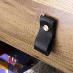 Casâme Tables De Chevet Chevet 2 Tiroirs Pieds Métal Effet Chêne -Tables De Chevet Soldes chevet 2 tiroirs pieds metal effet chene 4