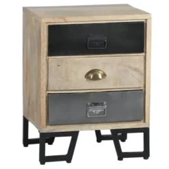 Altobuy Tables De Chevet Chevet 3 Tiroirs