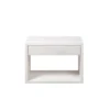 WOODEK Tables De Chevet Chevet Avec Tiroir En Grand Hêtre Blanc 2 WOODEK Tables De Chevet Chevet Avec Tiroir En Grand Hêtre Blanc -Tables De Chevet Soldes chevet avec tiroir en grand hetre blanc