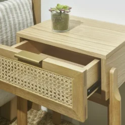 ID Kids Tables De Chevet Chevet Cannage En Rotin Bois Massif -Tables De Chevet Soldes chevet cannage en rotin bois massif 4
