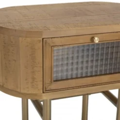 MACABANE Tables De Chevet Chevet Couleur Naturel 1 Tiroir -Tables De Chevet Soldes chevet couleur naturel 1 tiroir 5