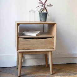 Casatera Tables De Chevet Chevet En Manguier Bois Clair -Tables De Chevet Soldes chevet en manguier bois clair 1