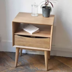 Casatera Tables De Chevet Chevet En Manguier Bois Clair -Tables De Chevet Soldes chevet en manguier bois clair 2