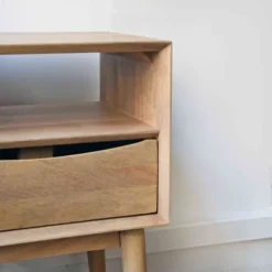 Casatera Tables De Chevet Chevet En Manguier Bois Clair -Tables De Chevet Soldes chevet en manguier bois clair 3