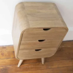 Casatera Tables De Chevet Chevet En Manguier Naturel Bois Clair -Tables De Chevet Soldes chevet en manguier naturel bois clair 2
