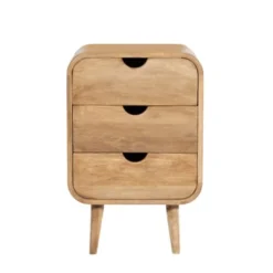 Casatera Tables De Chevet Chevet En Manguier Naturel Bois Clair