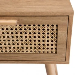 MACABANE Tables De Chevet Chevet En Pin Couleur Naturelle 1 Tiroir Cannage -Tables De Chevet Soldes chevet en pin couleur naturelle 1 tiroir cannage 3