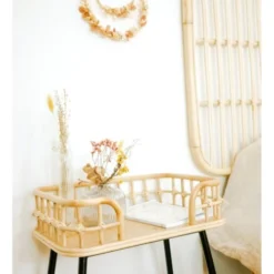 Saudara Collections Tables De Chevet Chevet En Rotin Naturel Et Métal -Tables De Chevet Soldes chevet en rotin naturel et metal 3