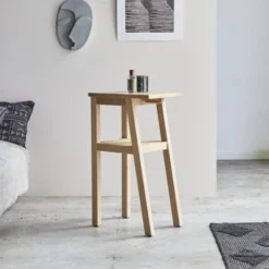 Tikamoon Tables De Chevet Chevet Haut En Chêne Massif -Tables De Chevet Soldes chevet haut en chene massif 3