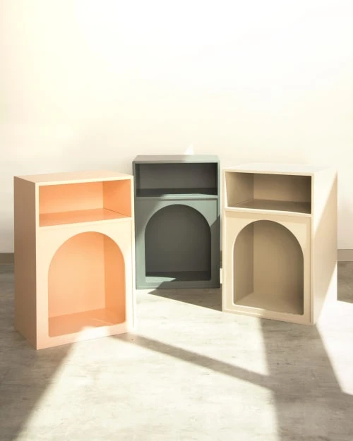 RNT By Really Nice Things Tables De Chevet Chevet Rangement En Mdf Laqué Gris 5 RNT By Really Nice Things Tables De Chevet Chevet Rangement En Mdf Laqué Gris – Image 3