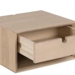 Hellin Tables De Chevet Chevet Suspendu Rectangulaire En Finition Bois 1 Niche Et 1 Tiroir -Tables De Chevet Soldes chevet suspendu rectangulaire en finition bois 1 niche et 1 tiroir 2