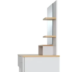 Tectake Tables De Chevet Coiffeuse ZOE Moderne Blanc -Tables De Chevet Soldes coiffeuse zoe moderne blanc 5